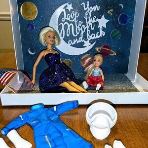 OOAK Barbie Space Theme Set with 2 Dolls